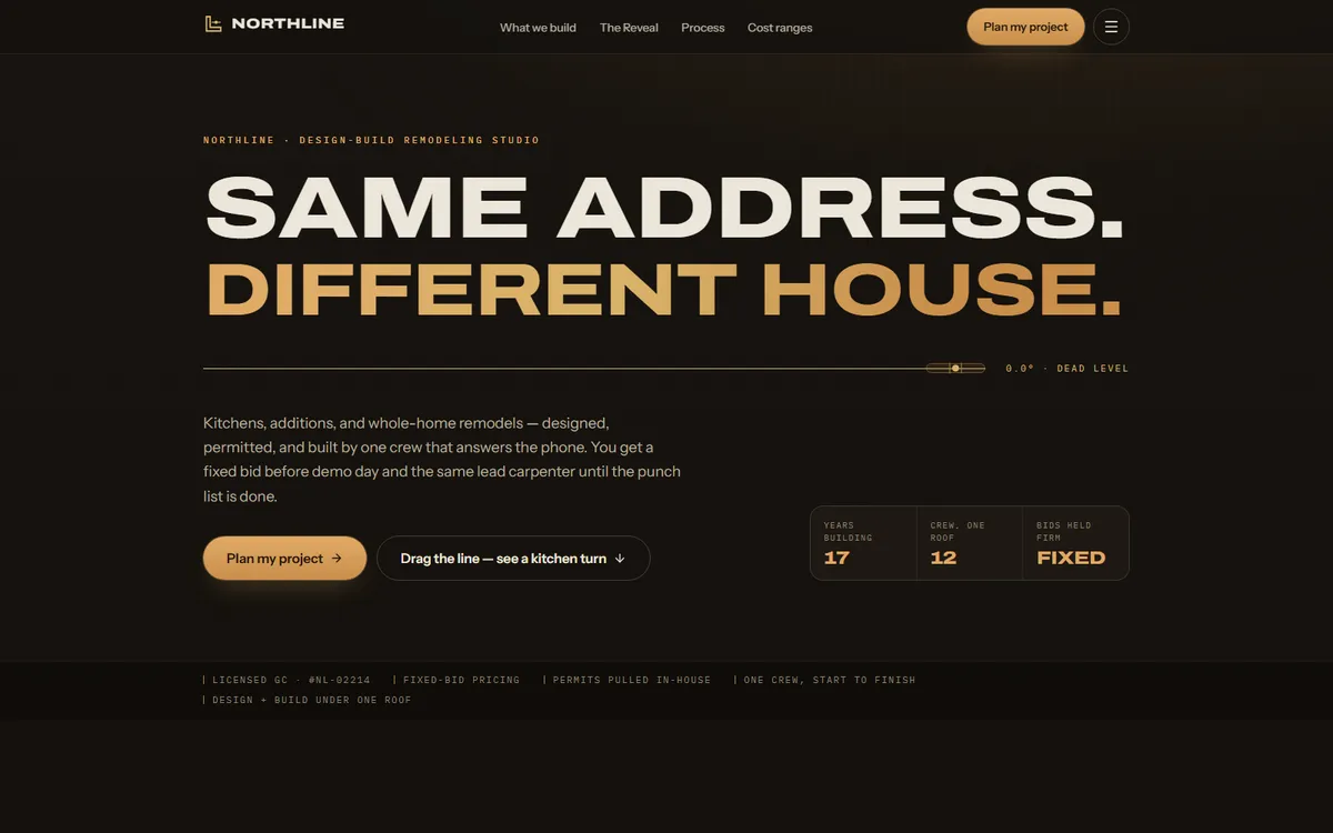 Preview of the Northline demo site